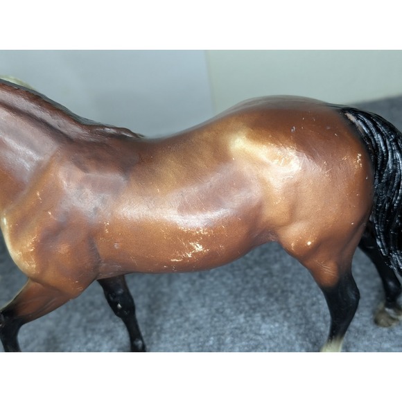 2 - Vintage Breyer Molding Co. Horses Brown/ Black White/ Gray Made In USA - Picture 2 of 16